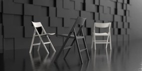 Set de 4 Scaune pliabile moderne de exterior / interior design premium QUARTZ FOLDING CHAIR 54197 Vondom