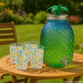 Dozator de băuturi EH din sticlă 4,5 l, verde