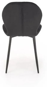 Set 4 scaune K538 velvet negru