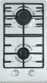 Plita cu gaz incorporabila Finlux FX 320SIX, 3000 W, Doua arzatoare, 500°C, Gratar din fonta, Otel inoxidabil