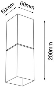 Aplică NEMURO 1xG9/15W/230V albă Shilo 7468