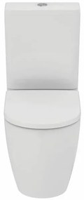 Set vas WC Ideal Standard Ellisse rimless BTW cu capac softclose alb si rezervor