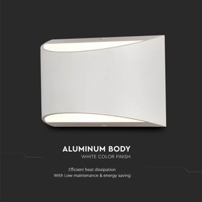 Aplica LED de exterior/9W/230V 4000K IP54 albă