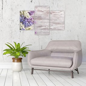 Tablou - Liliac pe lemn (90x60 cm)