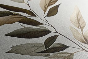 Tablou frunze de lux cu atingere de minimalism