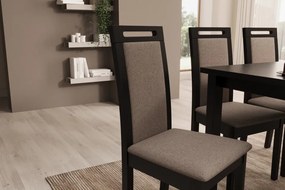 Scaun Chair Nola VI – 45x41x96 cm – Negru / Opium 20 – Varianta 1