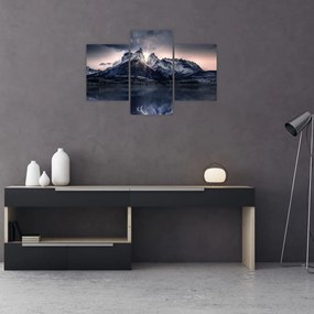 Tablou lacul cu munte (90x60 cm)