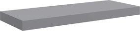 vidaXL Raft de perete suspendat, gri, 60x23,5x3,8 cm, MDF