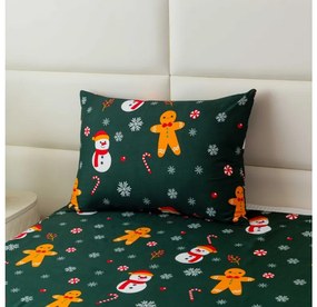 Set cadou pentru dormitor SNOWMAN AND GINGERBREAD, verde