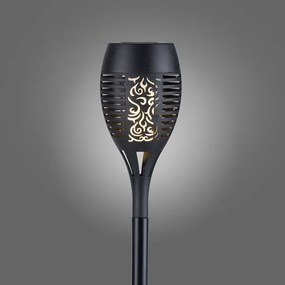 JUST LIGHT. 19106-18-3 - Set 3x LED lampă solară FACKEL LED/0,24W/1,2V negru