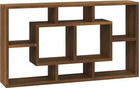 vidaXL Raft prezentare de perete 8 compartimente, stejar maro
