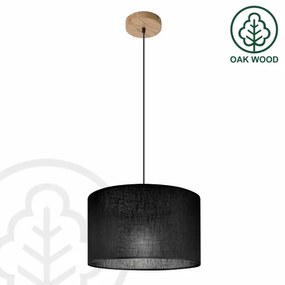 Lustră pe cablu Brilagi ANTHONY 1xE27/60W/230V stejar/negru