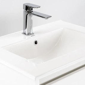 Mobilier de baie Porto 60 inferior cu lavoar alb