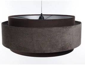 Lustră pe cablu DOBLO 1xE27/60W/230V d. 60 cm maro/argintiu