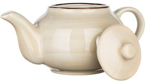 Ceainic din ceramică Banquet PALAS, 0,9 l, crem