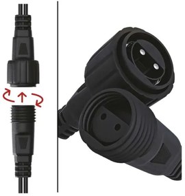 Instalație LED de Crăciun de exterior 160xLED/2x1,5m IP44 alb rece