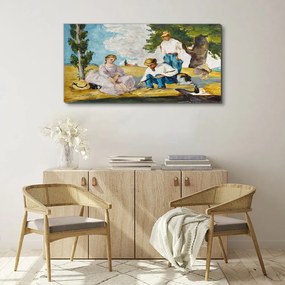 Tablou canvas Personaje din pădure de picnic