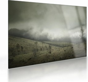 Tablou pe sticlă - Peisaj înainte de furtună (70x50 cm)