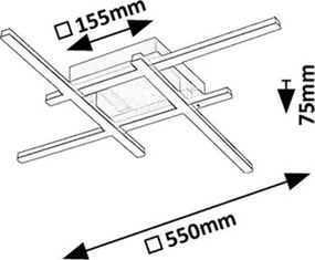 Plafoniera LED moderna Demir 24W