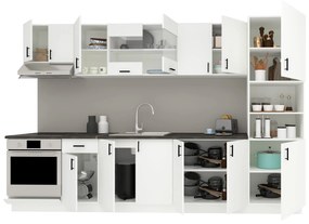 Set Bucatarie Karo V30, Alb, Blat Thermo 28 mm, L 320 cm