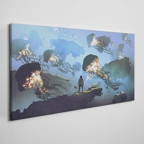 Tablou canvas Pictură abstractă meduze