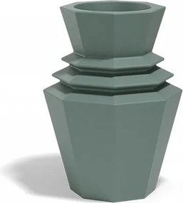 Ghiveci plante design decorativ modern exterior/interior ORIGAMI Hinoki 19x19x25cm