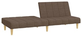 Canapea extensibila cu 2 locuri, gri taupe, material textil Gri taupe