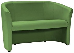 Canapea TM-2 piele ecologica verde/wenge EK11