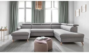 Colțar gri deschis extensibil (cu colț pe partea dreaptă) Sweet Harmony – Miuform