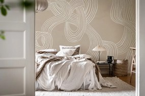 Fototapet, Stripes Repeatable, Beige, Rebel Walls