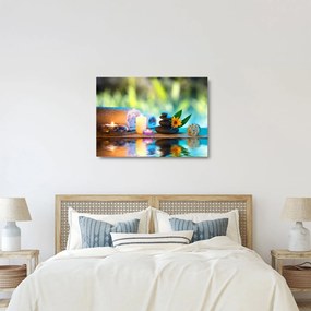 Tablou pe sticlă - Relaxare (70x50 cm)