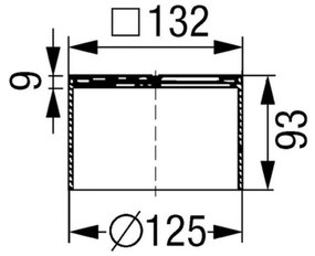 Sifon pardoseala baie cu grilaj Kessel, System 125