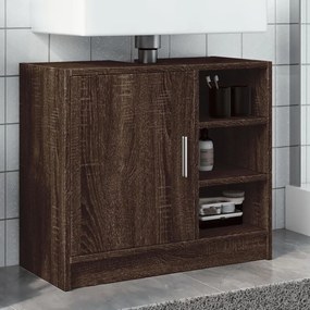 vidaXL Dulap de chiuvetă, stejar maro, 63x29x55 cm, lemn prelucrat