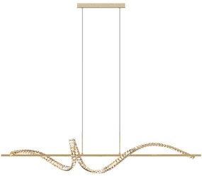 Lustră LED pe cablu Zuma Line MD3170-1-3GT ATHESA LED/24,5W/230V 2700-6000K + telecomandă