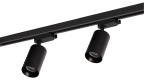 Spot in sistem de șină PIPE 4xGU10/10W/230V negru