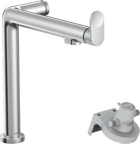 Baterie bucatarie monocomanda si sistem filtrare Hansgrohe Aquittura M91 240 cu 1 jet