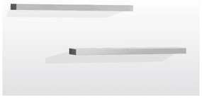 Raft de perete Vipack Lara, alb