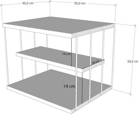 Măsuță laterală Lifia (antracit). 1067517