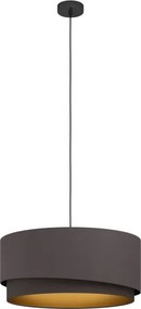 Eglo 39931 - Lustră suspendată pe cablu MANDERLINE 1xE27/40W/230V maro/auriu