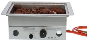 Semineu pe gaz COSI, patrat Cosiburner, inox