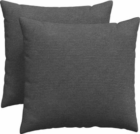 vidaXL Perne pentru canapea 2 pcs Gri închis 50 x 50 cm