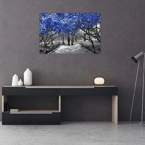 Tablou - Copaci albaștri Central Park, New York (90x60 cm)