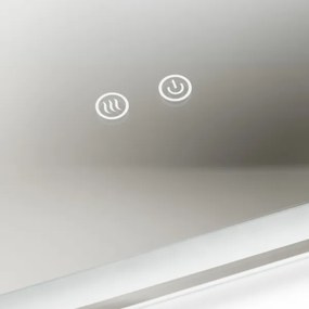 Brilagi - Oglindă de baie BELLA cu LED dimabil, iluminare LED de fundal și încălzire anti-abur, 16W/230V, 60x60 cm, IP44