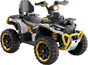 ATV Electric cu acumulator pentru copii NOVOKIDS™ MonsterQuad PRO , Cu melodii si lumini, Lungime 113 cm, 3-8 ani , Max 35 kg , Roti EVA, 12V, 4