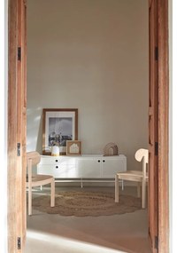 Masă TV albă 140x52 cm Punto - Teulat