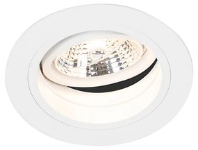 Spot integrat rotund alb reglabil - Chuck 70
