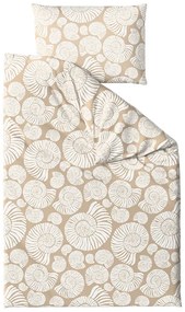 Lenjerie de pat din microfibra SNAIL SHELL maro Dimensiune lenjerie de pat: 2 buc 70 x 90 cm | 200 x 220 cm