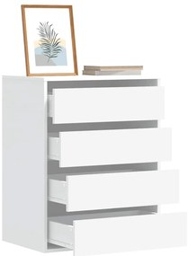 vidaXL Dulap colț cu sertare alb 60x41x76 cm lemn prelucrat
