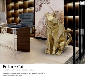 Figurina pisica design decorativ Future Cat