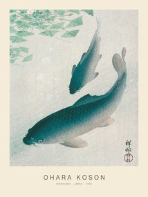 Reproducere Nishikigoi, Two Koi Carp Fish (Special Edition) - Ohara Koson